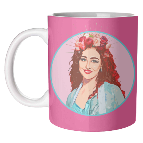 PINK CHAPPELL - unique mug by DOLLY WOLFE