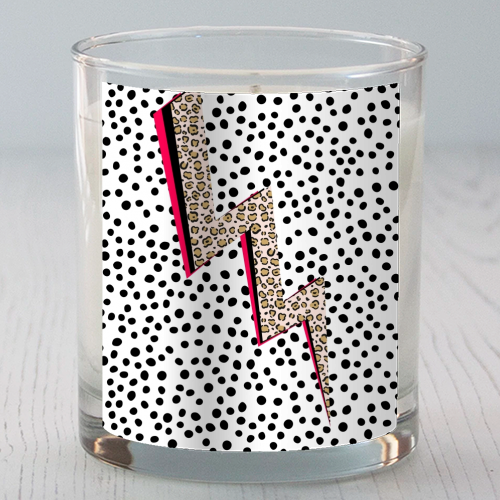 Polka Dot Lightning - scented candle by The 13 Prints