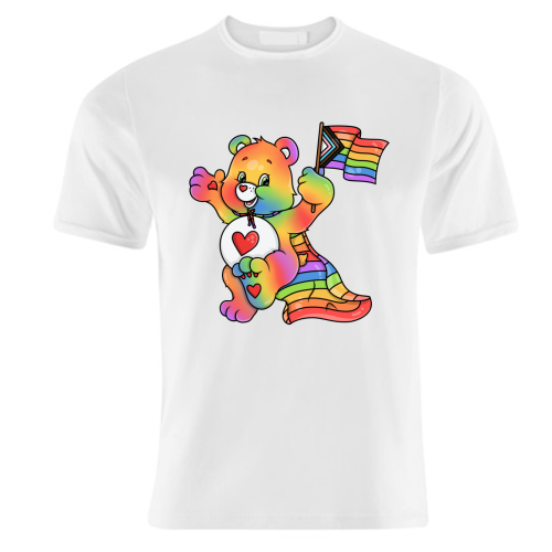 Pride Care Bear - unique t shirt by Amy Farmer