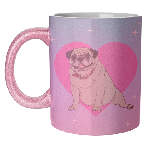 Pug Love - unique mug by The Queer Store