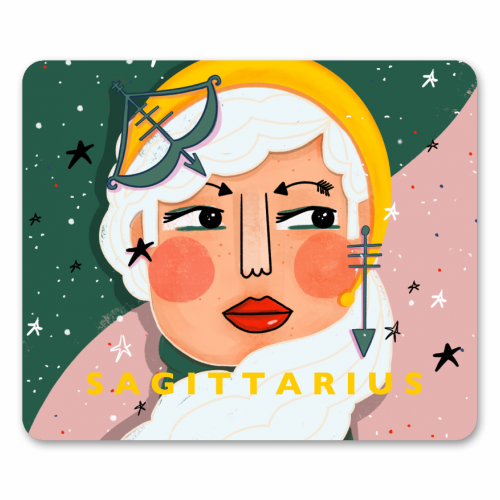 SAGITTARIUS GIRL - mouse mat by Nichola Cowdery