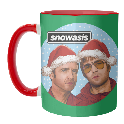 Snowasis - unique mug by Claire Atwood