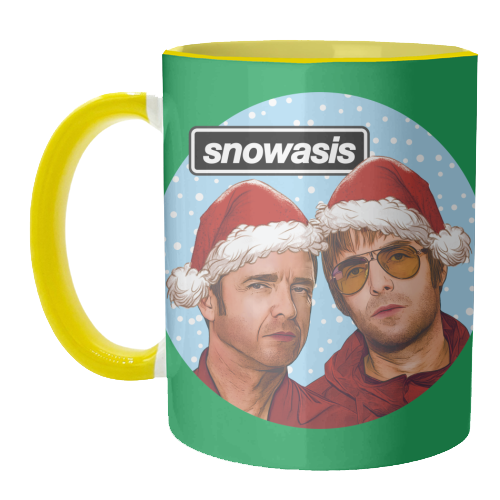 Snowasis - unique mug by Claire Atwood