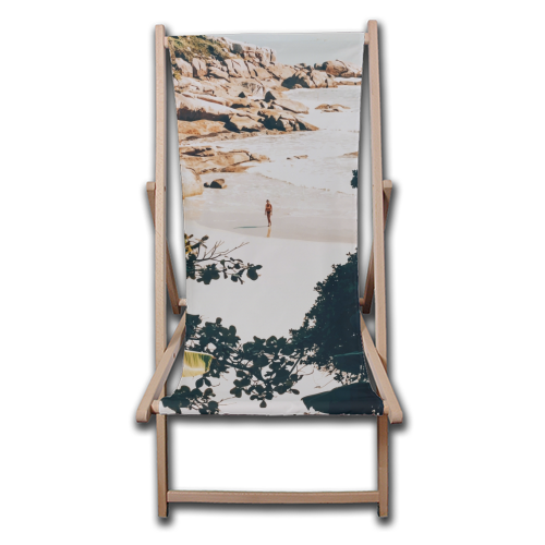 Solo Traveler II - canvas deck chair by Uma Prabhakar Gokhale