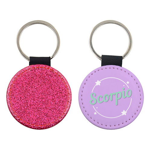 Star sign Scorpio - keyring by The Girl Next Draw