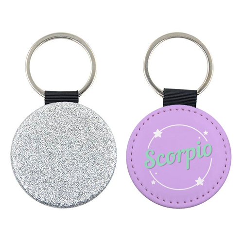 Star sign Scorpio - keyring by The Girl Next Draw