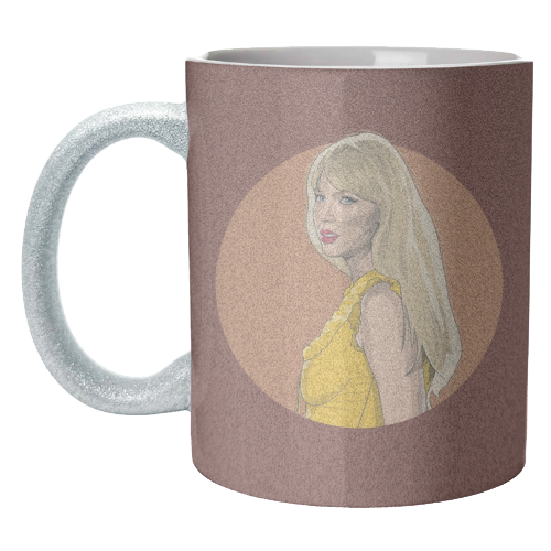 Swift Evermore Era illustration autumn - unique mug by The Girl Next Draw