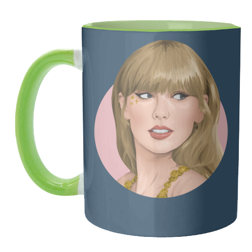 Tay Navy and Pink - unique mug by Pink and Pip