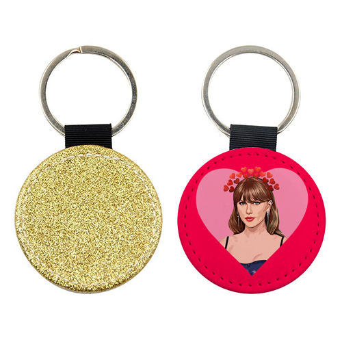 Taylor in Heart - keyring by DOLLY WOLFE