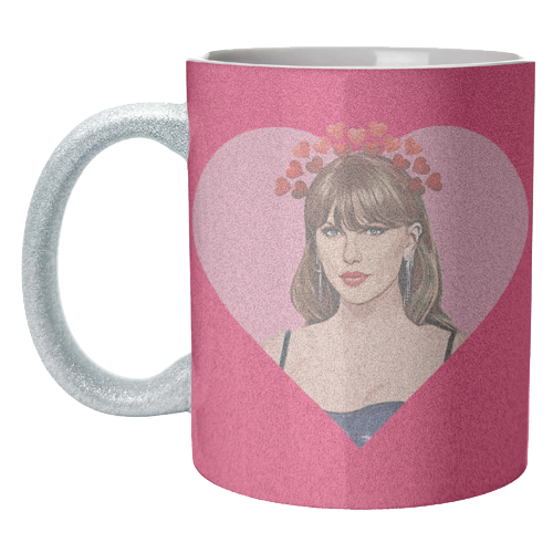 Taylor in Heart - unique mug by DOLLY WOLFE