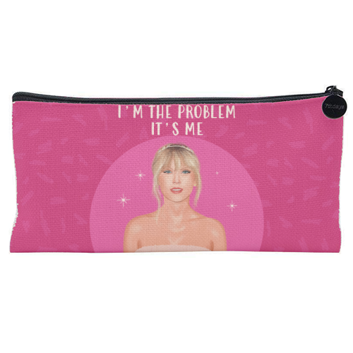 I'm the Problem, It's Me - flat pencil case by AbiGoLucky