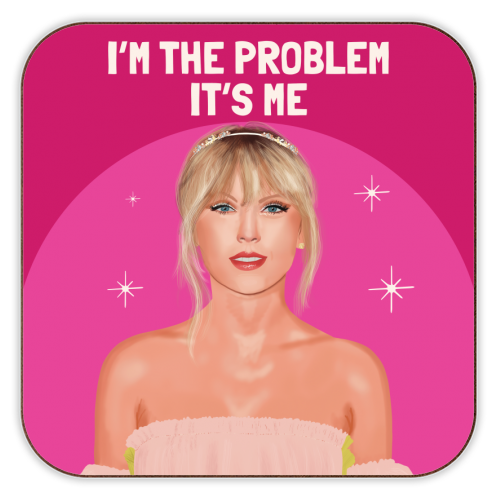 I'm the Problem, It's Me - personalised beer coaster by AbiGoLucky