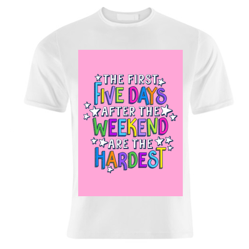 The First Five Days - unique t shirt by Claire Atwood