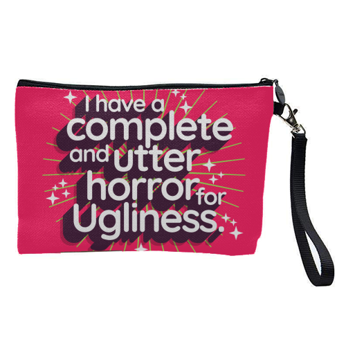 Ugliness Elspeth Catton - pretty makeup bag by Claire Atwood