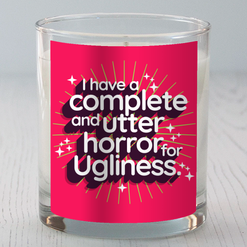 Ugliness Elspeth Catton - scented candle by Claire Atwood