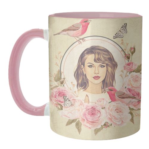 Vintage T - unique mug by DOLLY WOLFE