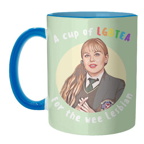 Wee Lesbian - unique mug by DOLLY WOLFE