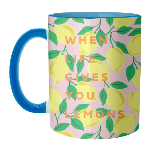 WHEN LIFE GIVES YOU LEMONS - unique mug by PEARL & CLOVER