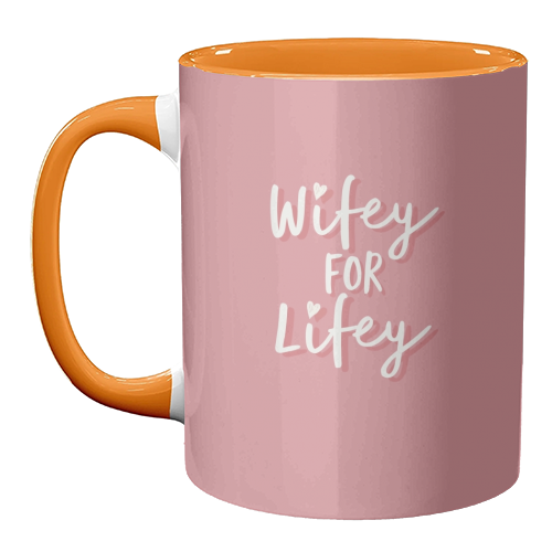 Wifey for Lifey - unique mug by Giddy Kipper