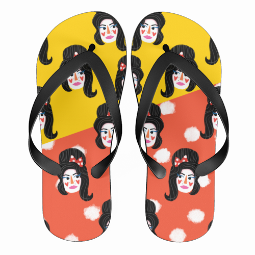 WINE YOU SAY - funny flip flops by Nichola Cowdery