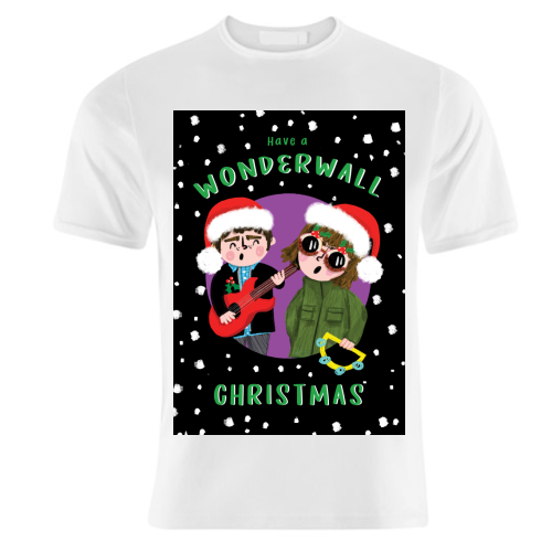 WONDERWALL CHRISTAMS - unique t shirt by Nichola Cowdery