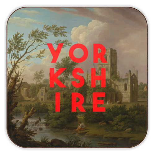 Yorkshire - personalised beer coaster by The 13 Prints