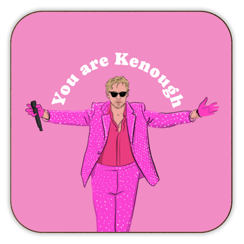 You are Kenough - personalised beer coaster by The Queer Store