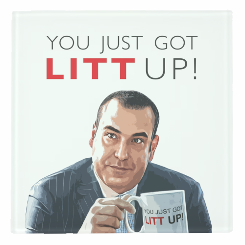 You Just Got Litt Up! - personalised beer coaster by DOLLY WOLFE